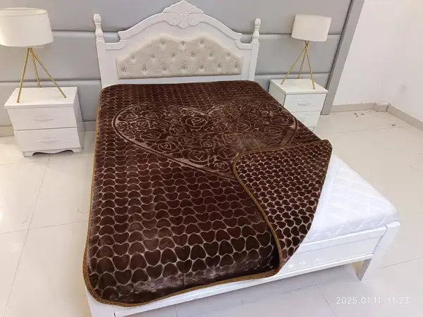 پتو دو نفره طرح قلبی برند fst
